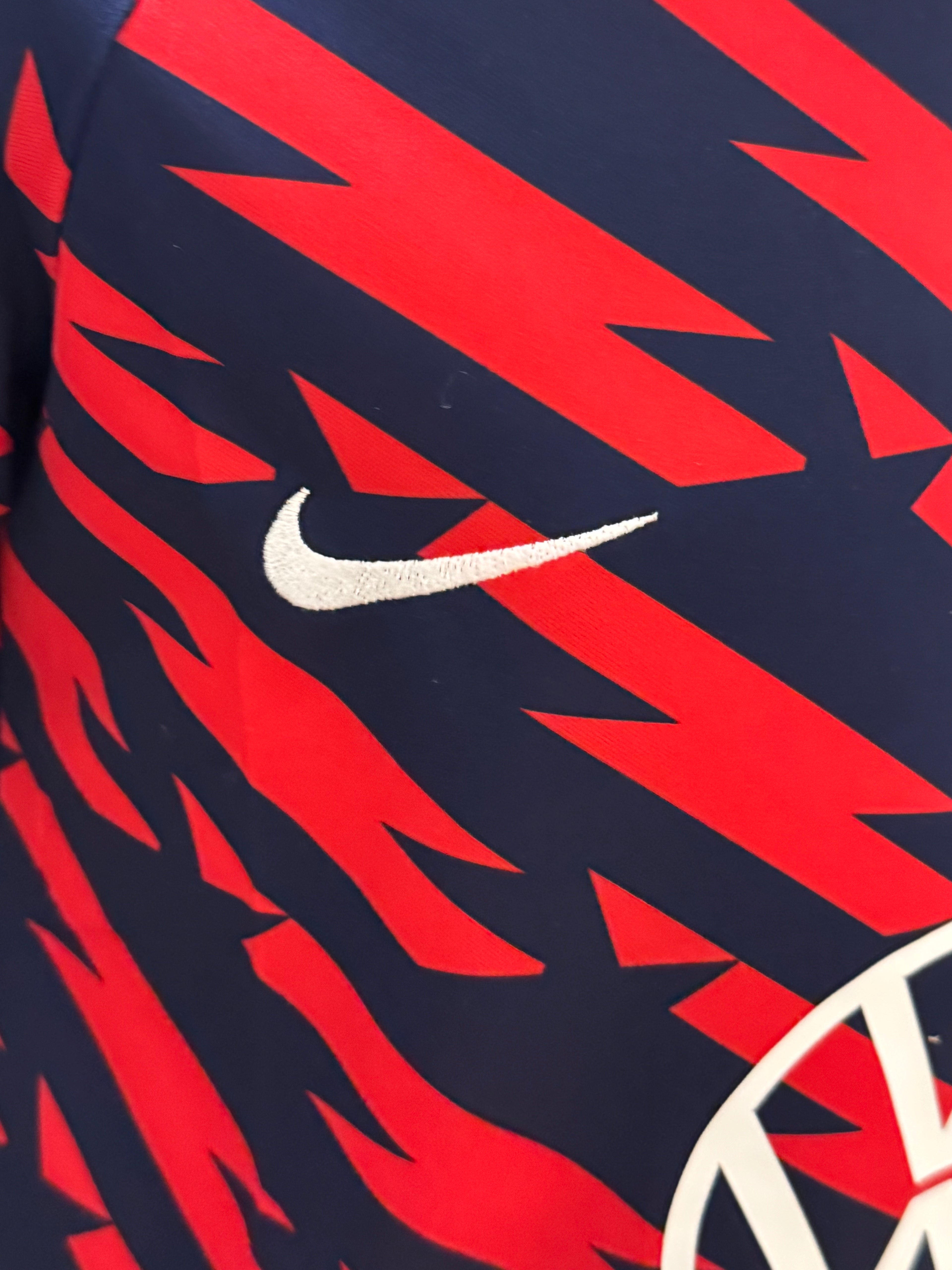 USMNT Nike pre match Red Navy Lightning Youth XL Jersey VW